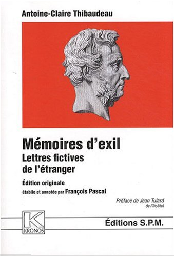 Mémoires d'exil : Lettres fictives de l'étranger